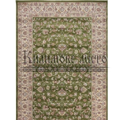 High-density carpet Royal Esfahan 3403A Green-Cream - высокое качество по лучшей цене в Украине.